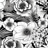 Cricut Joy Adhesive Backed Deluxe Paper 10-sheets Black and White Botanicals 2008049