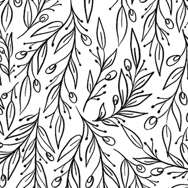 Cricut Joy Adhesive Backed Deluxe Paper 10-sheets Black and White Botanicals 2008049