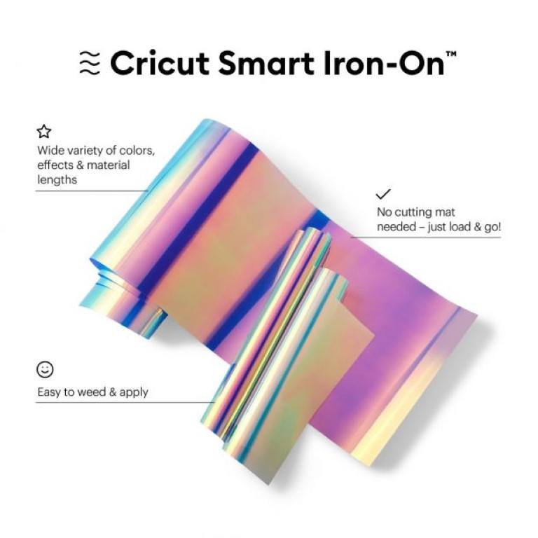 Cricut Smart Iron-on 33x273cm 1-sheet Holographic Blue 2008679