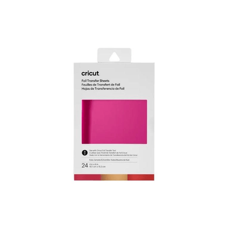 Cricut Transfer Foil Sheets 10x15cm 24-sheets Ruby 2008717