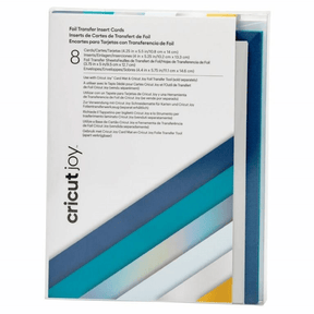Cricut Joy 8-pack Foil Transfer Insert Cards A2 Blue Lagoon Sampler 2009205