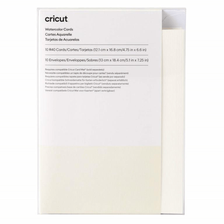 Cricut R40 10-pack Watercolour Cards White 2009985