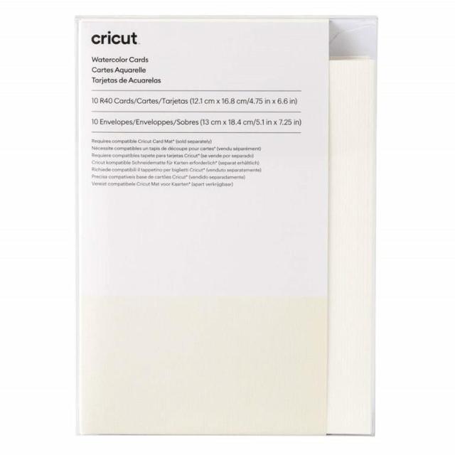 Cricut R40 10-pack Watercolour Cards White 2009985