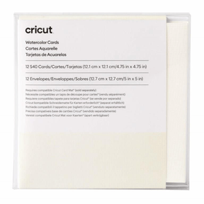 Cricut S40 12-pack Watercolour Cards White 2009986
