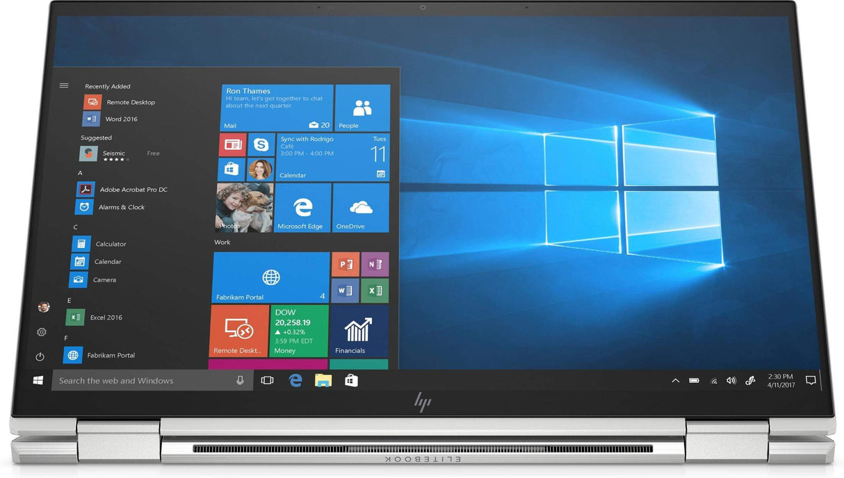 HP EliteBook x360 1040 G7 LPDDR4-SDRAM Hybrid (2-in-1) 35.6 cm (14") 1920 x 1080 pixels Touchscreen 10th gen Intel® Core™ i7 16 GB 512 GB SSD Wi-Fi 6 (802.11ax) Windows 10 Pro Silver