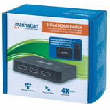 Manhattan 4K 3-port HDMI Switch 207522