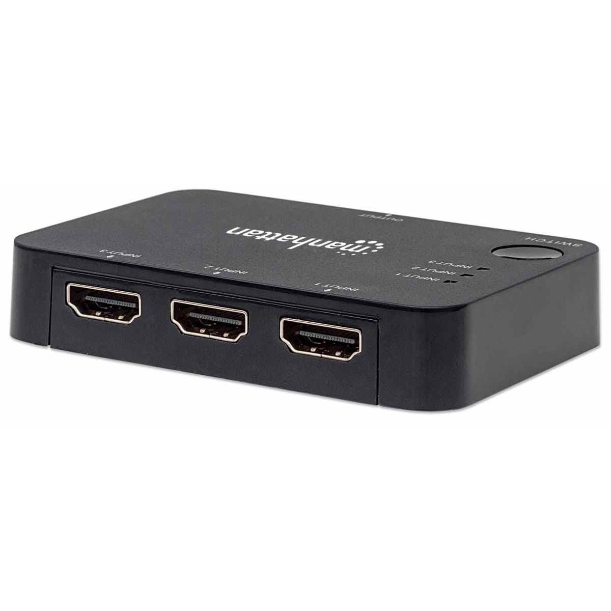Manhattan 4K 3-port HDMI Switch 207522