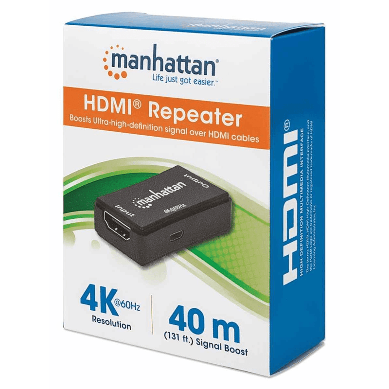 Manhattan 40m 4K HDMI Repeater or Extender 207621