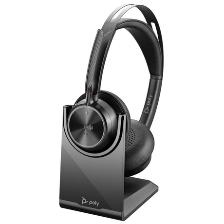 Poly Voyager Focus 2 UC Headsets with Changing Stand 214433-02