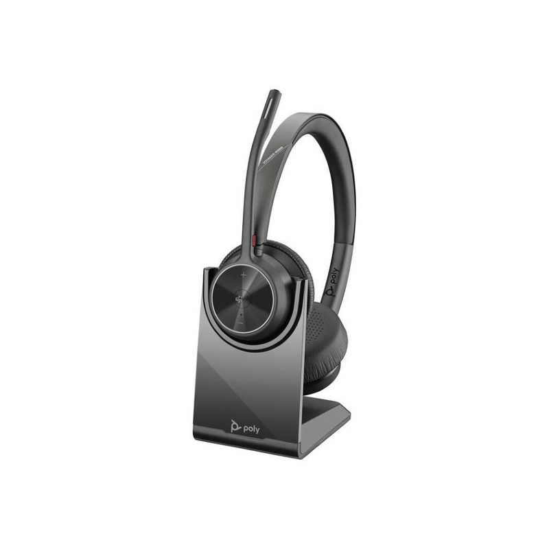 Voyager 4320 UC Headsets with Charging Stand 218476-02