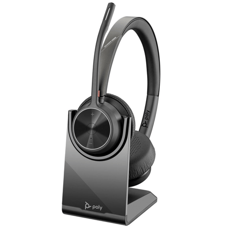 Poly Voyager V4320 UC Headsets with Charging Stand 218479-01