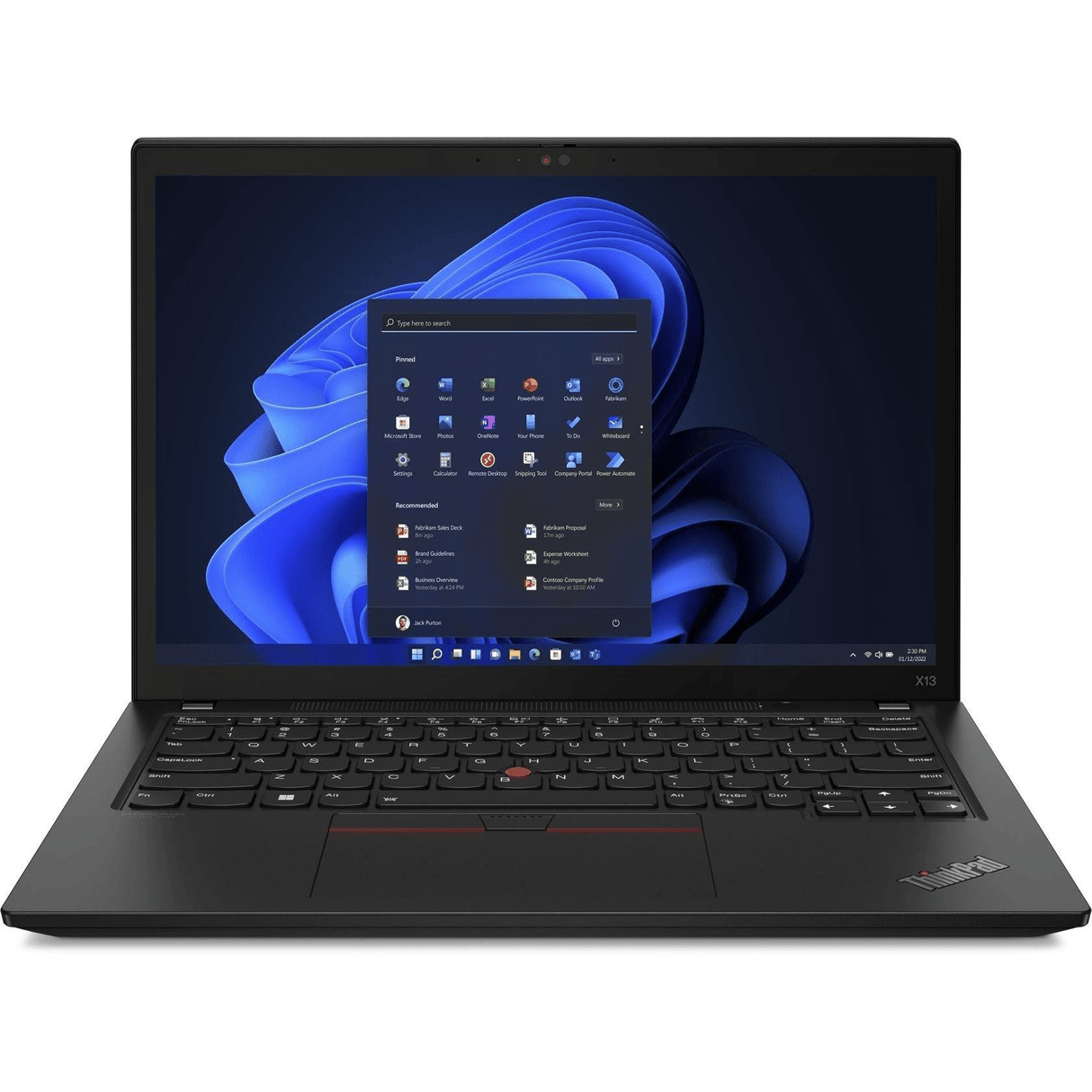 Lenovo ThinkPad X13 13.3-inch WUXGA Laptop - Intel Core i7-1255U 512GB SSD 16GB RAM Win 11 Pro 21BN0067ZA