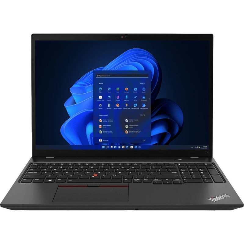 Lenovo ThinkPad T16 16-inch WUXGA Laptop - Intel Core i5-1235U 512GB SSD 8GB RAM Windows 11 Pro 21BV005EZA