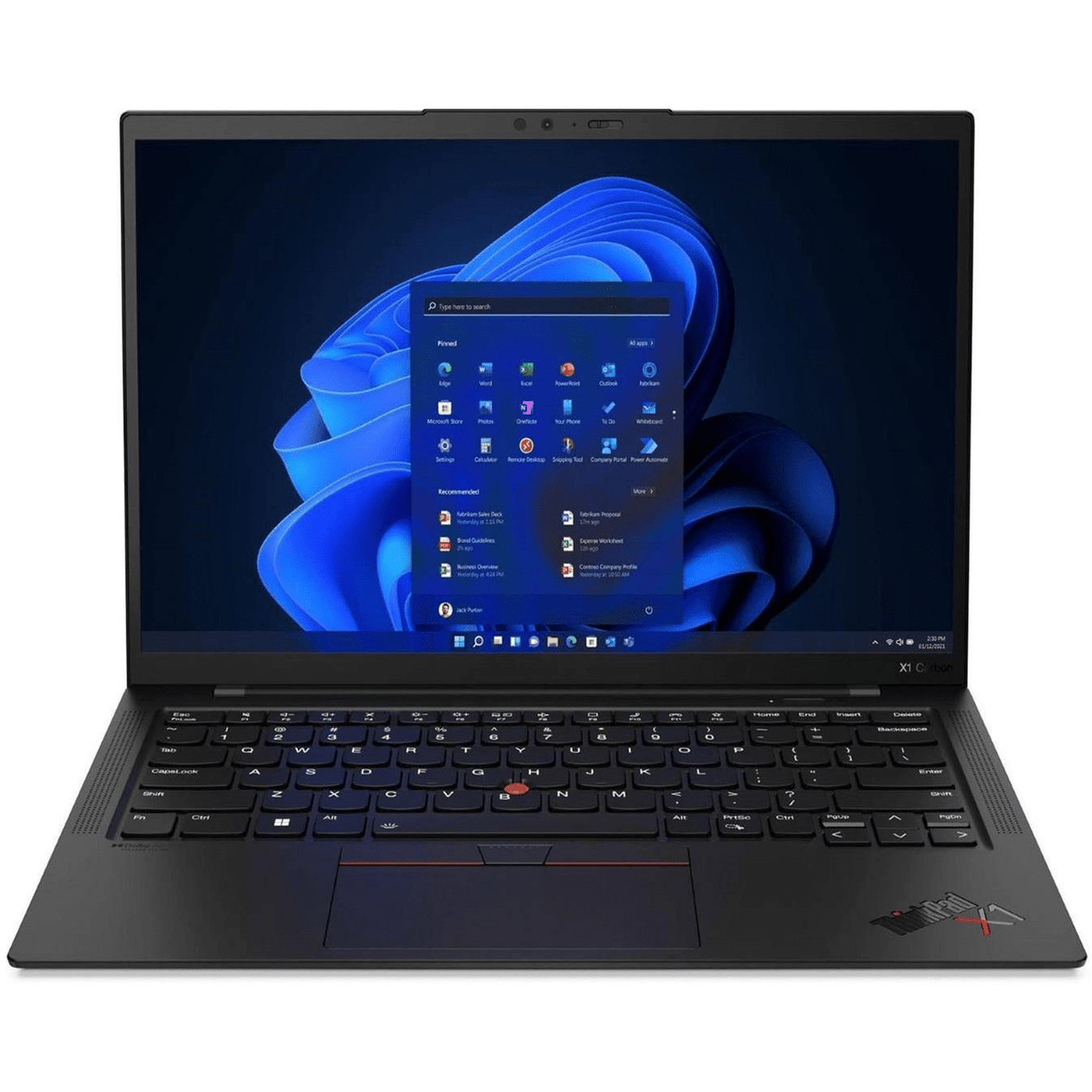 Lenovo ThinkPad X1 Carbon 14-inch 2.8K Laptop - Intel Core i7-1260P 512GB SSD 16GB RAM Win 11 Pro 21CB00DCZA