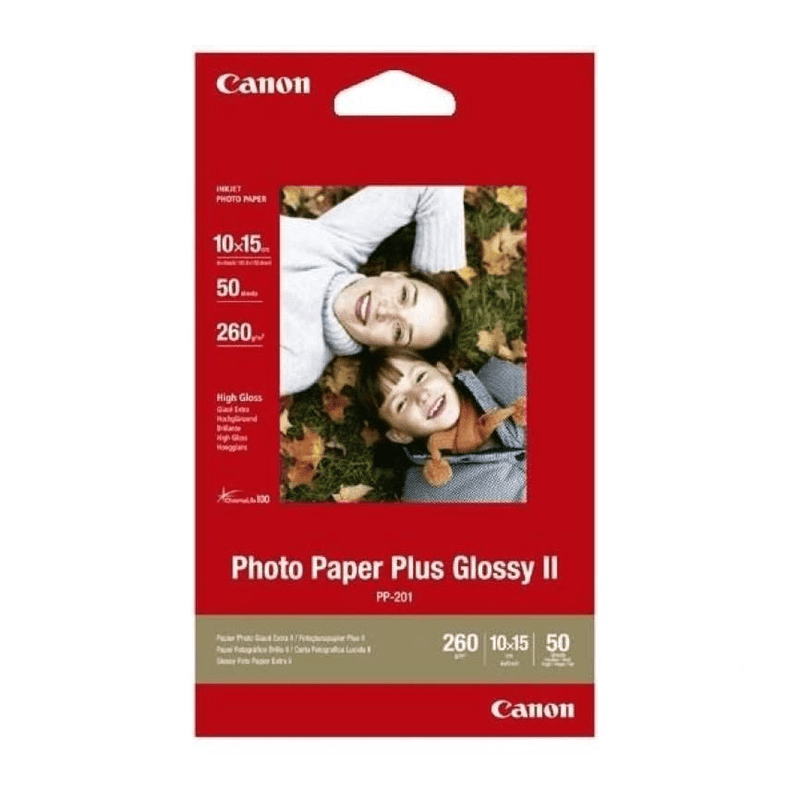 Canon Plus Glossy II PP-201 10x15cm High-Gloss Photo Paper 2311B003