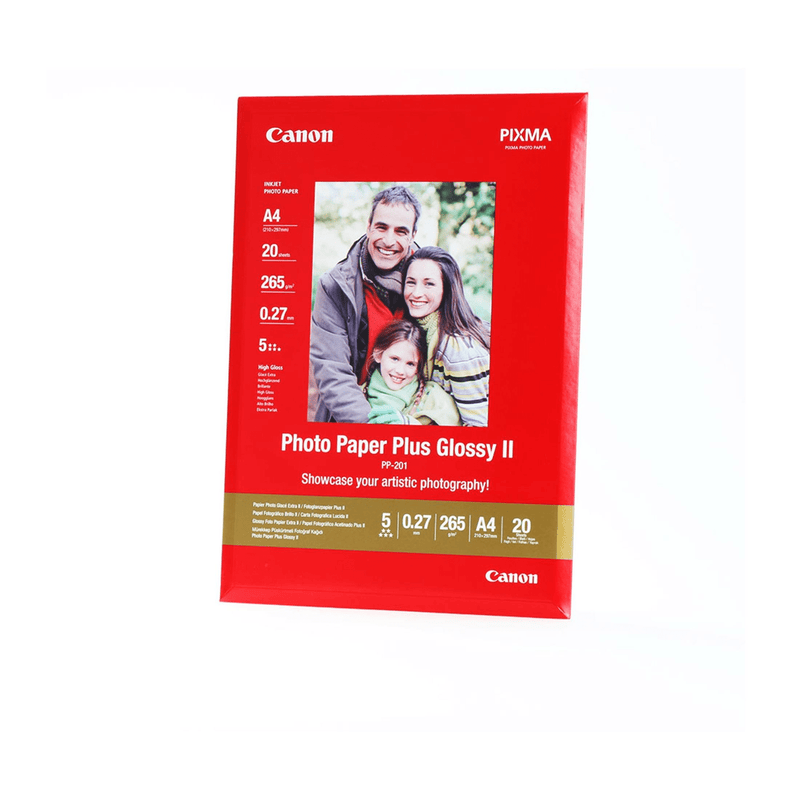 Canon PP-201 Glossy II Photo Paper Plus A4 - 20 Sheets 2311B019