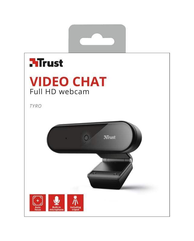 Trust Tyro Webcam 1920 x 1080 Pixels USB Black 23637