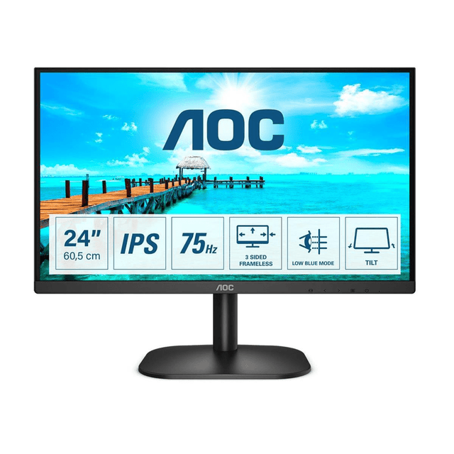 AOC B2 24B2XH computer monitor 60.5 cm (23.8") 1920 x 1080 pixels Full HD LED Black
