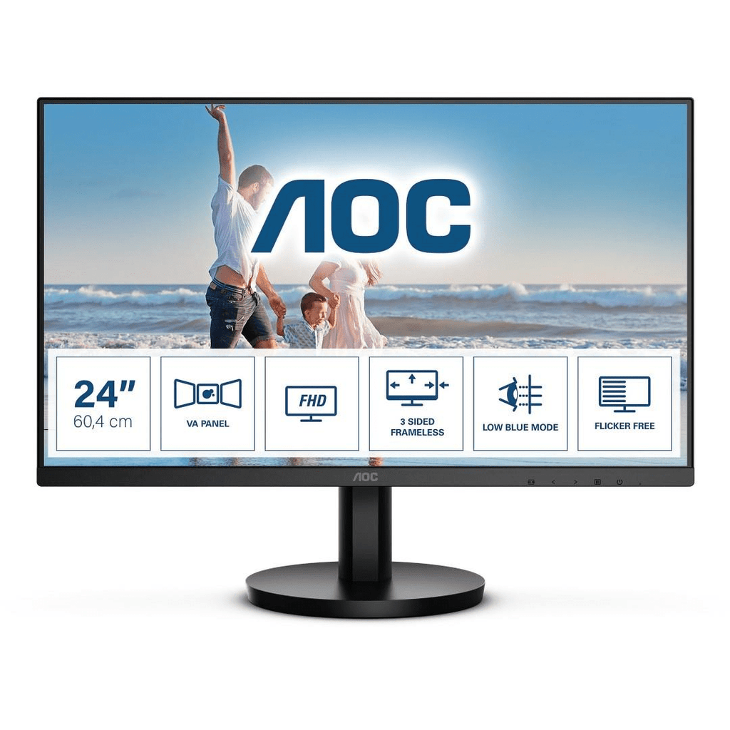 AOC 24B3HM 23.8inch FHD 1920 x 1080p 169 75hz 5ms VA LED Monitor