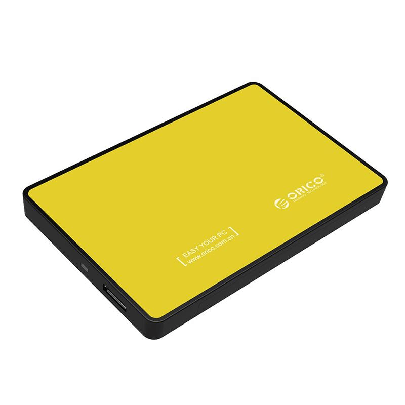 Orico 2.5 External HDD Enclosure Yellow 2588US3-V1-OR