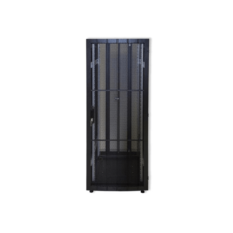 RCT 25U Server Cabinet 600W x 600D Glands and Screws Perforated Door 25U-AP6625.PER.B