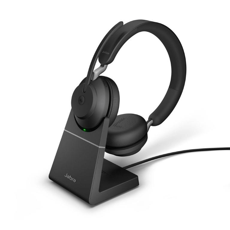 Jabra Evolve2 65 MS Wireless Stereo Headset Black With Stand 26599-999-989