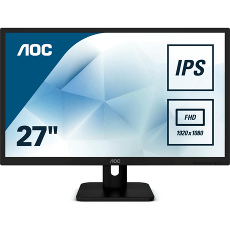 AOC Monitor  27' IPS ; 1920 x 1080; Anti glare; Flicker Free; low blue light ;Vesa mount; 4 year warranty