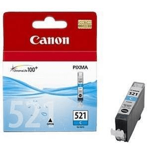 Canon CLI-521C Cyan Printer Ink Cartridge Original 2934B004 Single-pack