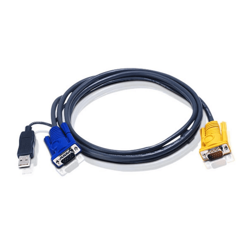 ATEN 2L-5202UP USB KVM Cable with 3 in 1 SPHD and built-in PS/2 to USB converter 1.8m