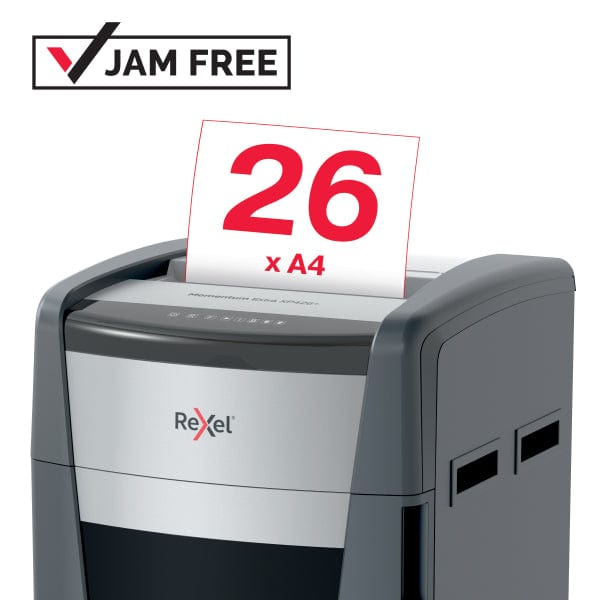 Rexel Momentum Extra XP426+ Jam Free Cross Cut Paper P4 Shredder