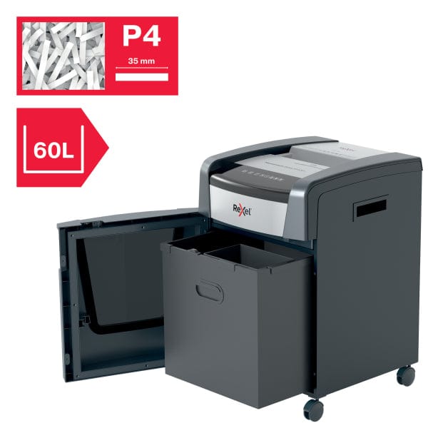 Rexel Momentum Extra P420+ Jam Free Cross Cut Paper P4 Shredder 301074