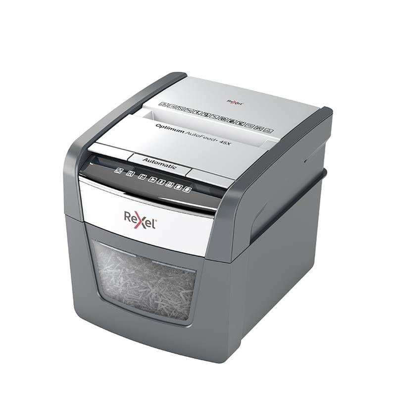 Rexel Paper Machine Rexel Optimum AutoFeed+ 50X Automatic Cross Cut P4 Paper Shredder 3013 ...