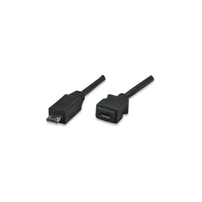 Manhattan 307239 1m Micro USB A to Micro USB Female Cable