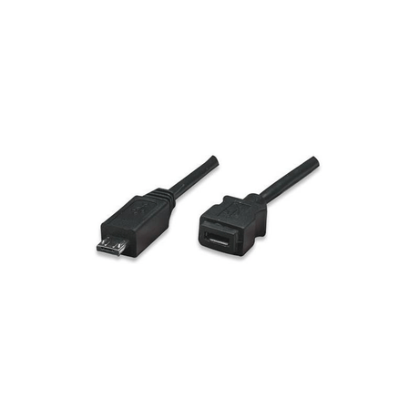 Manhattan 307239 1m Micro USB A to Micro USB Female Cable