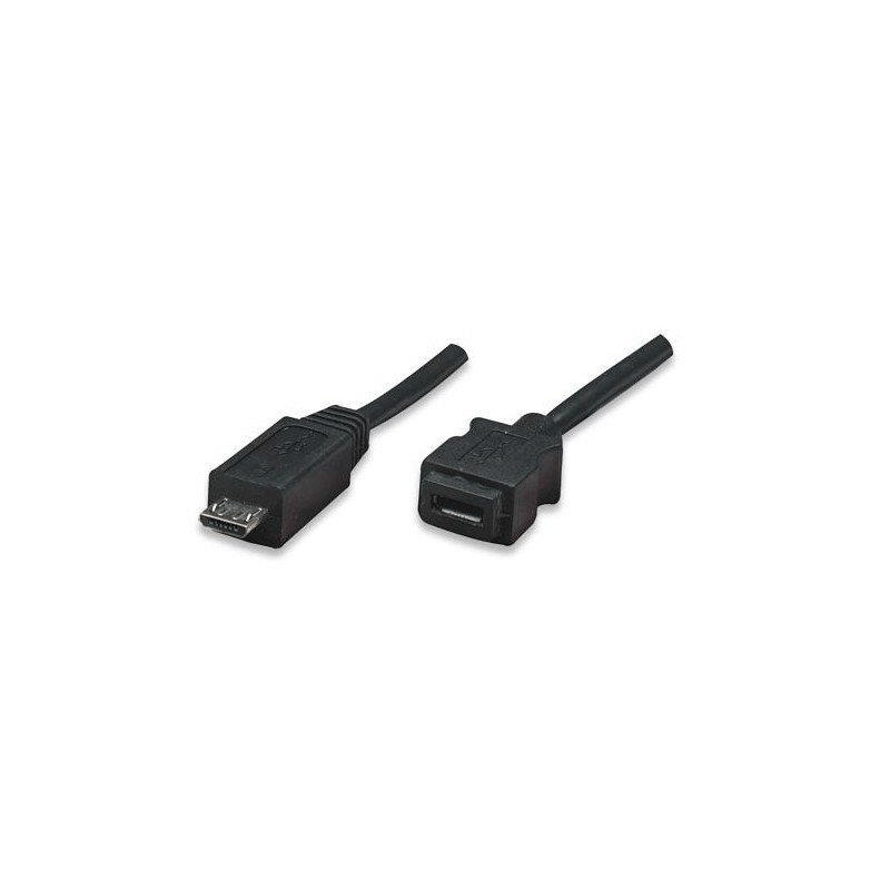 Manhattan 307413 1m Micro USB B to Micro USB Female Cable