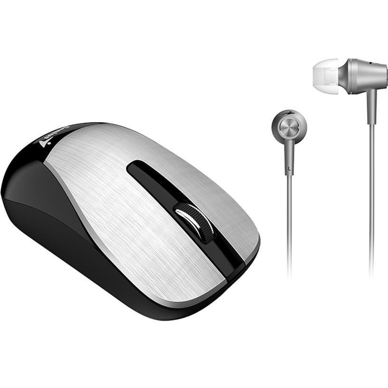 Genius MH-8015 Mouse and Headset Kit - Silver 31280002401