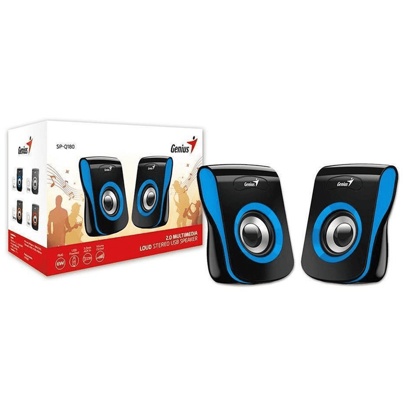 Genius SP-Q180 6-Watt Speaker - Blue 31730027403
