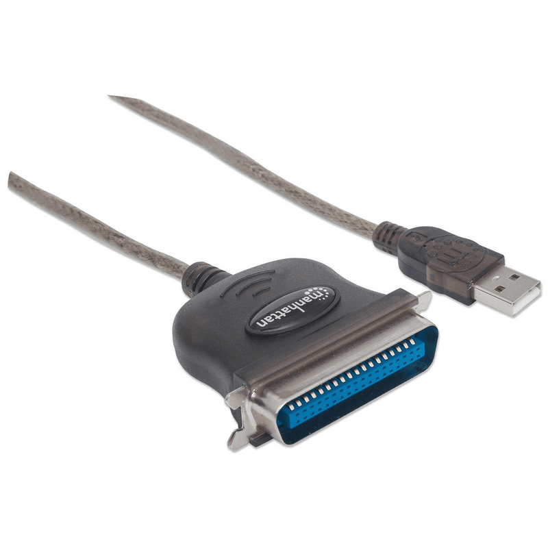 Manhattan Full Speed USB to Cen36 Parallel Printer Converter Silver 317474