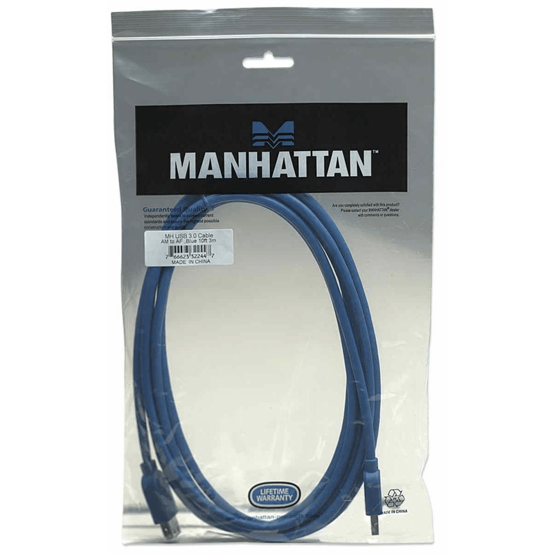 Manhattan 3m Superspeed USB Extension Cable 322447