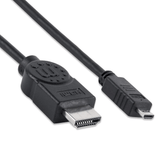 Manhattan High Speed HEC ARC 3D 4K 30Hz HDMI Male to Micro Male HDMI Cable with Ethernet 324427