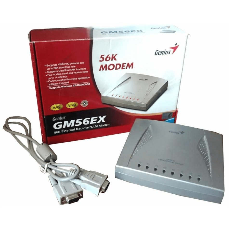 Genius GM56EX-V92 External Modem 33200048100