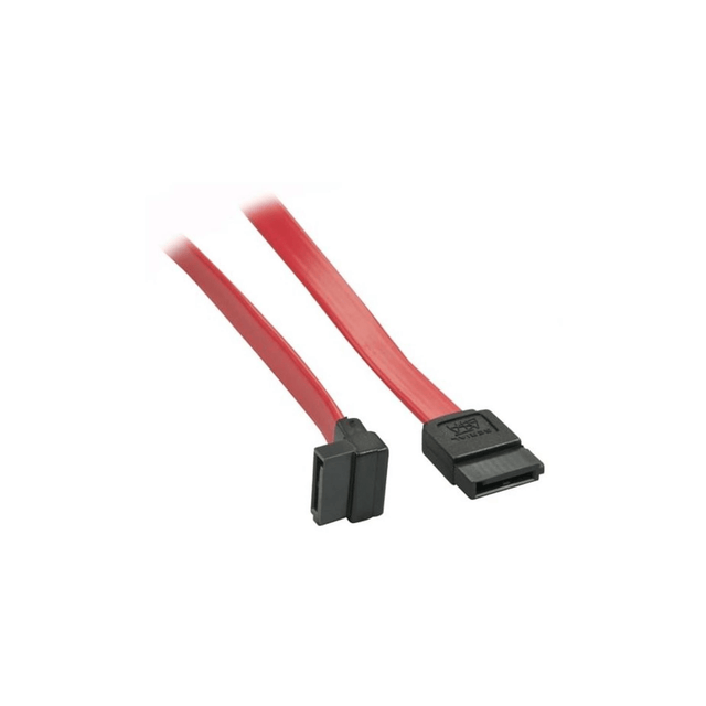 Lindy 0.5m 7-Pin SATA Cable Black Red 33351