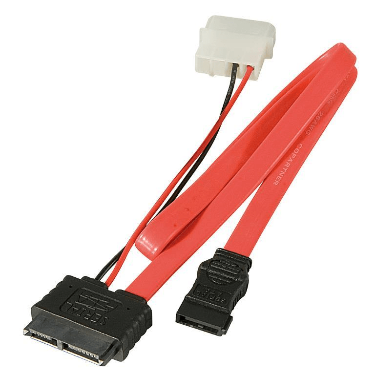 Lindy 30cm Internal Slim SATA Cable Red 33607