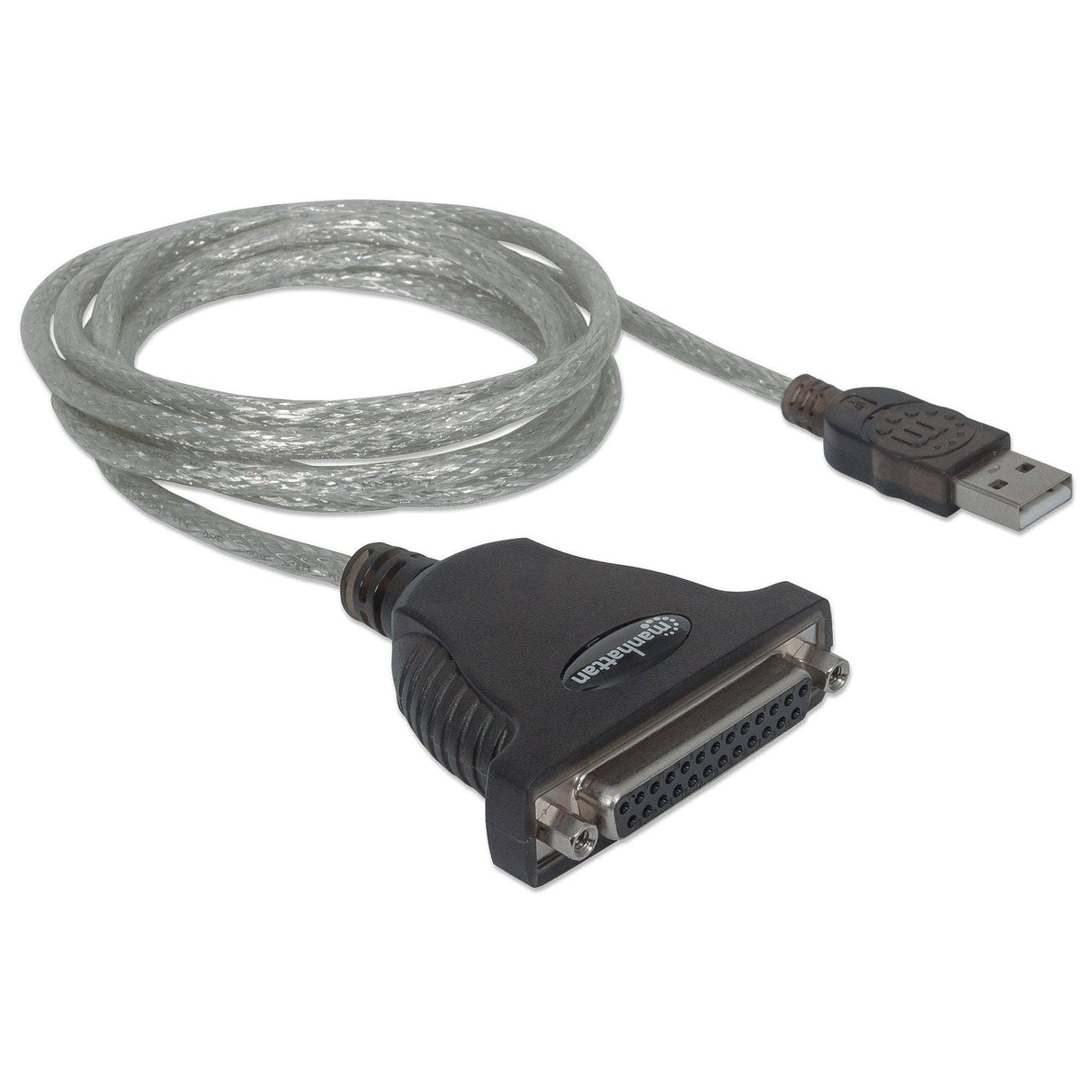 Manhattan 1.8m Full-Speed USB to Db25 Parallel Printer Converter 336581
