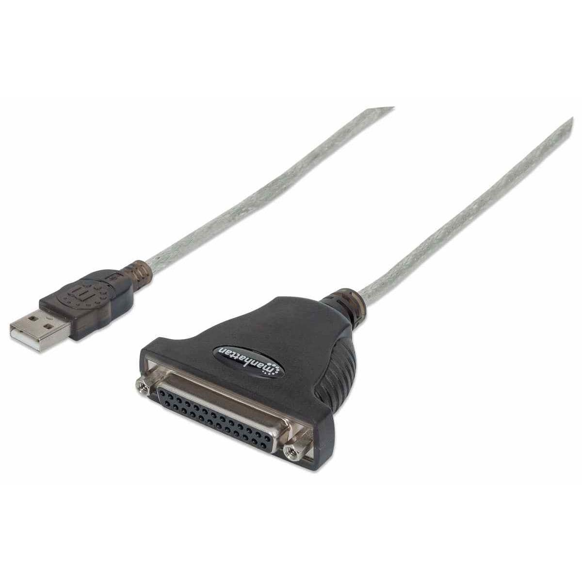Manhattan 1.8m Full-Speed USB to Db25 Parallel Printer Converter 336581
