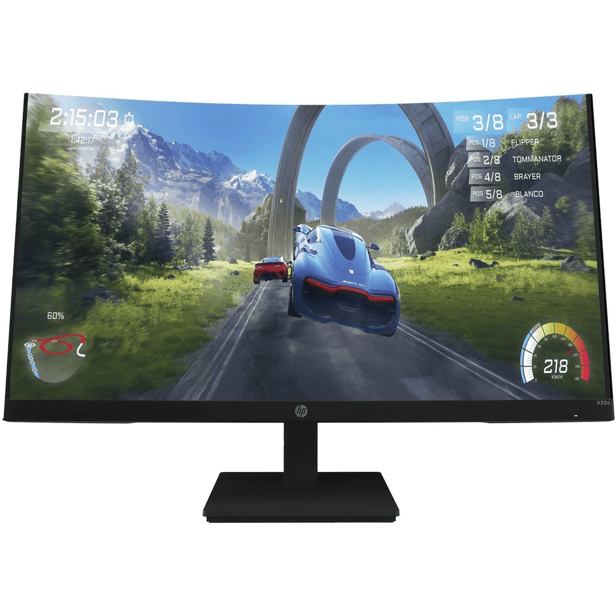 HP X32c 31.5-inch 1920 x 1080p FHD 16:9 165hz 1ms AMD FreeSync VA Curved Gaming Monitor 33K31AA