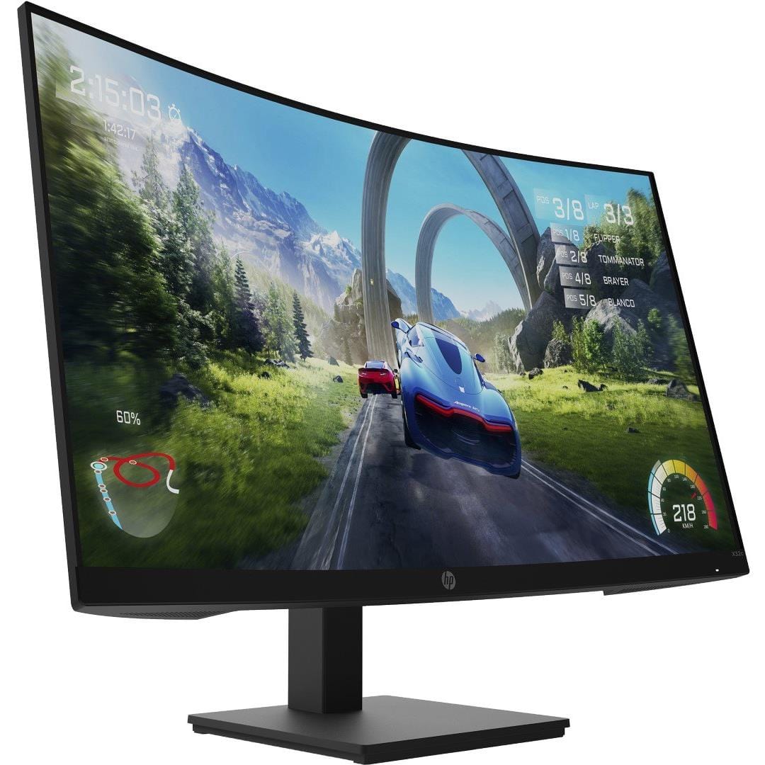 HP X32c 31.5-inch 1920 x 1080p FHD 16:9 165hz 1ms AMD FreeSync VA Curved Gaming Monitor 33K31AS