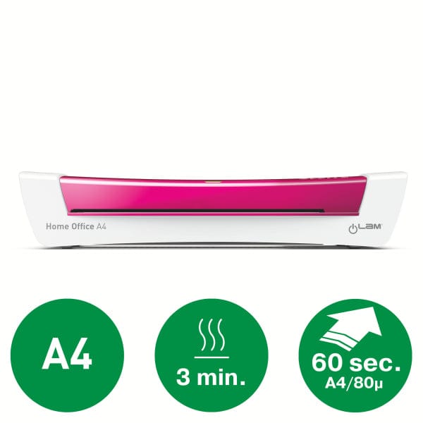Leitz iLAM Home Office A4 Laminator Pink 344014