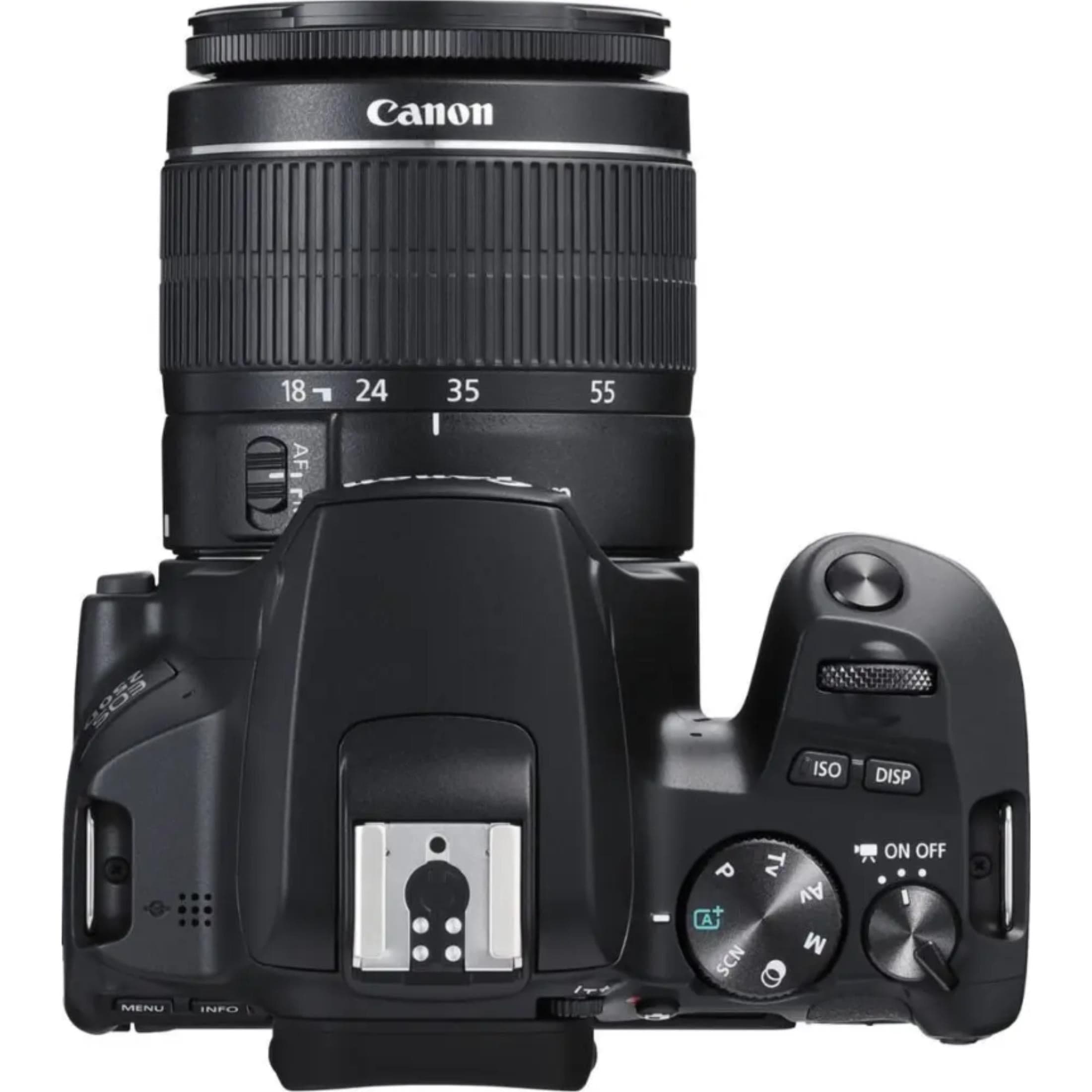 Canon 24.1MP EOS 250D SLR Camera Kit Black 3454C013 – FirstShop
