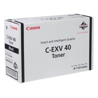 Canon C-EXV 40 Black Toner Cartridge 6,000 Pages Original 3480B006 Single-pack